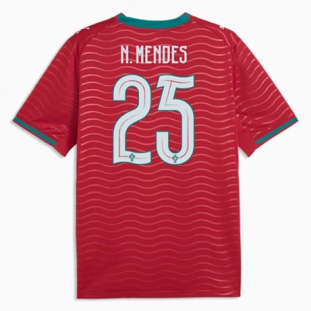 Portugal Nuno Mendes 25 Fotbollströjor Hemma tröja World Cup 2026 Kortärmad