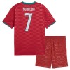 Portugal Ronaldo 7 Fotbollströjor Barn Hemma tröja World Cup 2026 Kortärmad