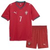 Portugal Ronaldo 7 Fotbollströjor Barn Hemma tröja World Cup 2026 Kortärmad