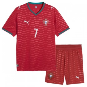 Portugal Ronaldo 7 Fotbollströjor Barn Hemma tröja World Cup 2026 Kortärmad