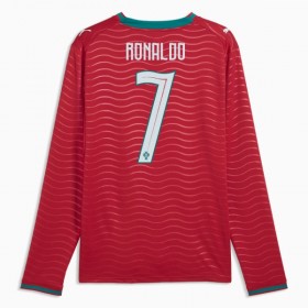 Portugal Ronaldo 7 Fotbollströjor Hemma tröja World Cup 2026 Långärmad