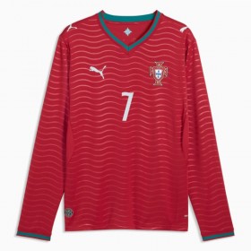 Portugal Ronaldo 7 Fotbollströjor Hemma tröja World Cup 2026 Långärmad
