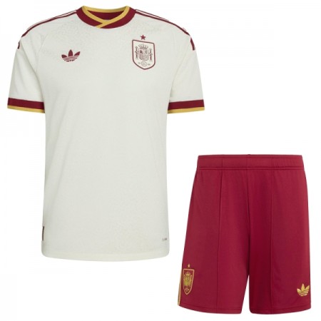 Spanien Fotbollströjor Barn Borta tröja World Cup 2026 Kortärmad