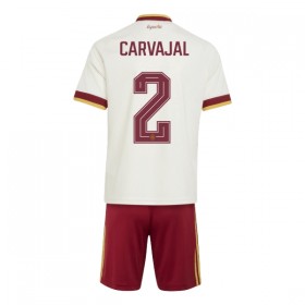 Spanien Carvajal 2 Fotbollströjor Barn Borta tröja World Cup 2026 Kortärmad