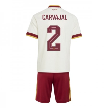 Spanien Carvajal 2 Fotbollströjor Barn Borta tröja World Cup 2026 Kortärmad