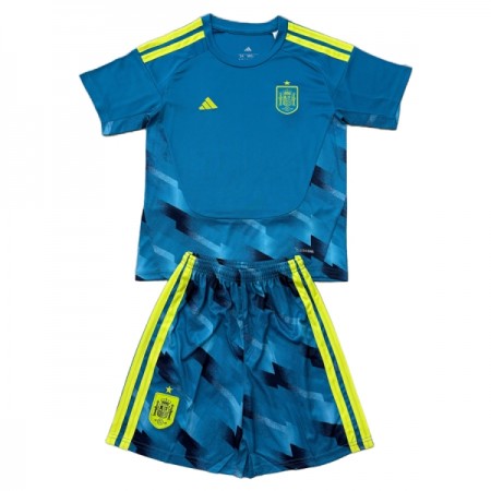 Spanien Fotbollströjor Målvakt Barn World Cup 2026 Kortärmad