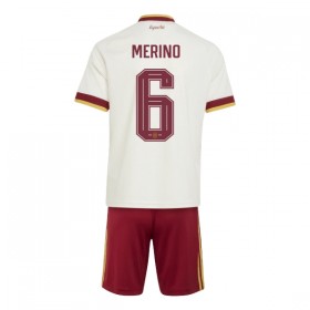 Spanien Merino 6 Fotbollströjor Barn Borta tröja World Cup 2026 Kortärmad