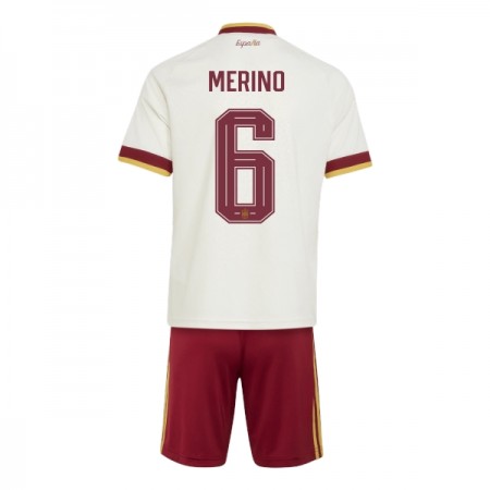 Spanien Merino 6 Fotbollströjor Barn Borta tröja World Cup 2026 Kortärmad