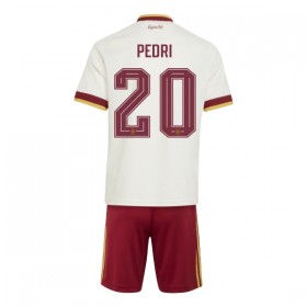 Spanien Pedri 20 Fotbollströjor Barn Borta tröja World Cup 2026 Kortärmad