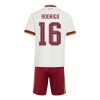 Spanien Rodrigo 16 Fotbollströjor Barn Borta tröja World Cup 2026 Kortärmad