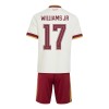 Spanien Williams JR 17 Fotbollströjor Barn Borta tröja World Cup 2026 Kortärmad