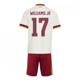 Spanien Williams JR 17 Fotbollströjor Barn Borta tröja World Cup 2026 Kortärmad