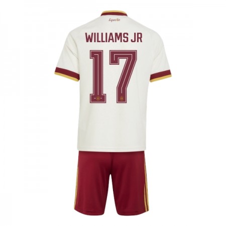 Spanien Williams JR 17 Fotbollströjor Barn Borta tröja World Cup 2026 Kortärmad