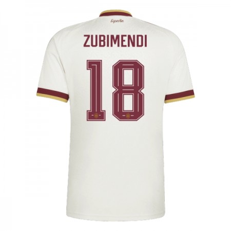 Spanien Zubimendi 18 Fotbollströjor Borta tröja World Cup 2026 Kortärmad