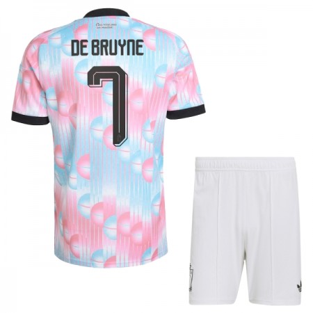 Belgien De Bruyne 7 Fotbollströjor Barn Borta tröja World Cup 2026 Kortärmad