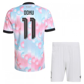 Belgien Doku 11 Fotbollströjor Barn Borta tröja World Cup 2026 Kortärmad