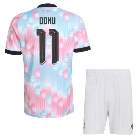 Belgien Doku 11 Fotbollströjor Barn Borta tröja World Cup 2026 Kortärmad