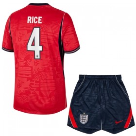 England Rice 4 Fotbollströjor Barn Borta tröja World Cup 2026 Kortärmad