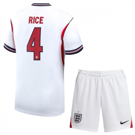 England Rice 4 Fotbollströjor Barn Hemma tröja World Cup 2026 Kortärmad