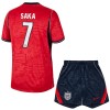 England Saka 7 Fotbollströjor Barn Borta tröja World Cup 2026 Kortärmad