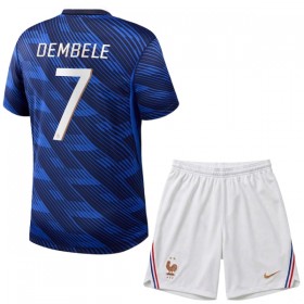 Frankrike O. Dembele 7 Fotbollströjor Barn Hemma tröja World Cup 2026 Kortärmad