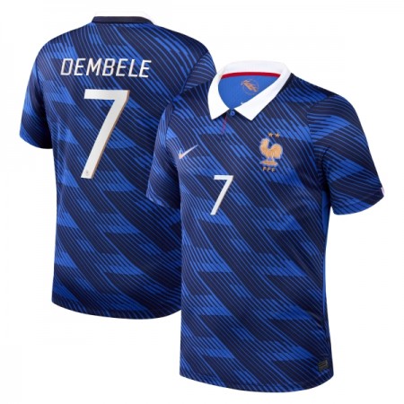 Frankrike O. Dembele 7 Fotbollströjor Hemma tröja World Cup 2026 Kortärmad