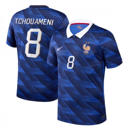 Frankrike Tchouameni 8 Fotbollströjor Hemma tröja World Cup 2026 Kortärmad