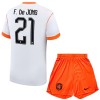Nederländerna F. De Jong 21 Fotbollströjor Barn Borta tröja World Cup 2026 Kortärmad
