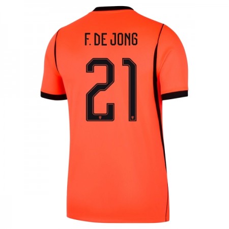 Nederländerna F. De Jong 21 Fotbollströjor Hemma tröja World Cup 2026 Kortärmad