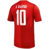 Kanada J. David 10 Fotbollströjor Hemma tröja World Cup 2026 Kortärmad