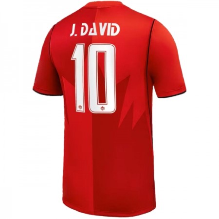 Kanada J. David 10 Fotbollströjor Hemma tröja World Cup 2026 Kortärmad