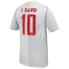 Kanada J. David 10 Fotbollströjor Tredje tröja World Cup 2026 Kortärmad