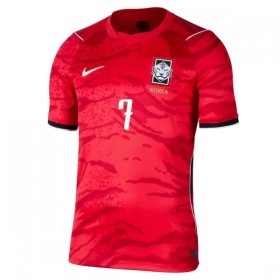 Sydkorea Son 7 Fotbollströjor Hemma tröja World Cup 2026 Kortärmad