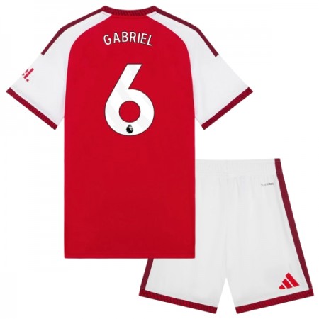 Arsenal Gabriel 6 Fotbollströjor Barn Hemma tröja 2026-27 Kortärmad