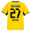 Borussia Dortmund Adeyemi 27 Fotbollströjor Hemma tröja 2026-27 Kortärmad