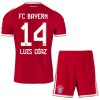FC Bayern München Luis Diaz 14 Fotbollströjor Barn Hemma tröja 2026-27 Kortärmad