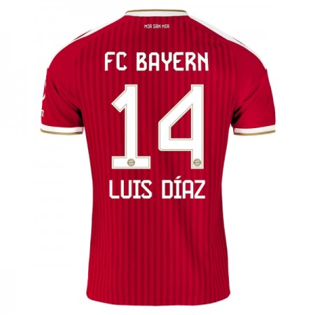 FC Bayern München Luis Diaz 14 Fotbollströjor Hemma tröja 2026-27 Kortärmad