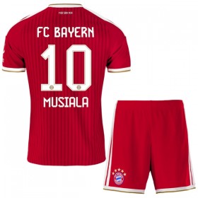FC Bayern München Musiala 10 Fotbollströjor Barn Hemma tröja 2026-27 Kortärmad