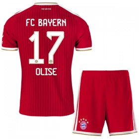 FC Bayern München Olise 17 Fotbollströjor Barn Hemma tröja 2026-27 Kortärmad