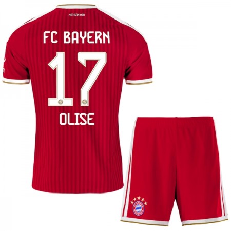 FC Bayern München Olise 17 Fotbollströjor Barn Hemma tröja 2026-27 Kortärmad