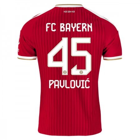 FC Bayern München Pavlovic 45 Fotbollströjor Hemma tröja 2026-27 Kortärmad