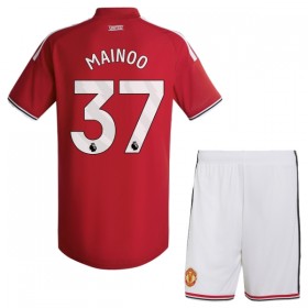 Manchester United Mainoo 37 Fotbollströjor Barn Hemma tröja 2026-27 Kortärmad