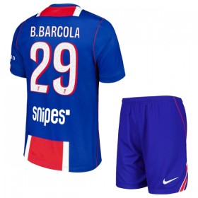 Paris Saint-Germain Bradley Barcola 29 Fotbollströjor Barn Hemma tröja 2026-27 Kortärmad