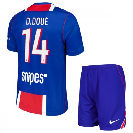 Paris Saint-Germain Desire Doue 14 Fotbollströjor Barn Hemma tröja 2026-27 Kortärmad