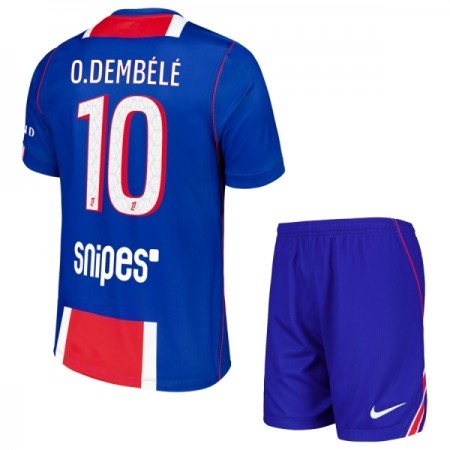 Paris Saint-Germain O. Dembele 10 Fotbollströjor Barn Hemma tröja 2026-27 Kortärmad
