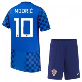 Kroatien Modrić 10 Fotbollströjor Barn Borta tröja World Cup 2026 Kortärmad