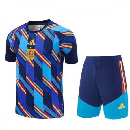 Spanien Pre-Match Fotbollströjor Barn World Cup 2026 Kortärmad