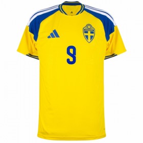 Sverige Isak 9 Fotbollströjor Hemma tröja World Cup 2026 Kortärmad