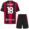 AC Milan Nkunku 18 Fotbollströjor Barn Hemma tröja 2026-27 Kortärmad