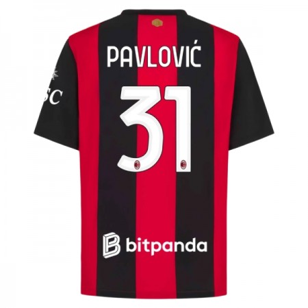 AC Milan Pavlovic 31 Fotbollströjor Hemma tröja 2026-27 Kortärmad